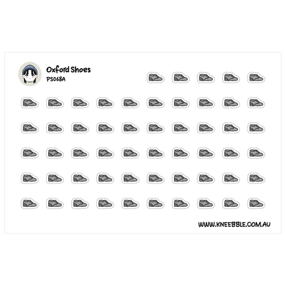 a grid of black and white icons, each depicting a pair of shoes. The icons are arranged in a visually organized manner, creating a pattern across the image.