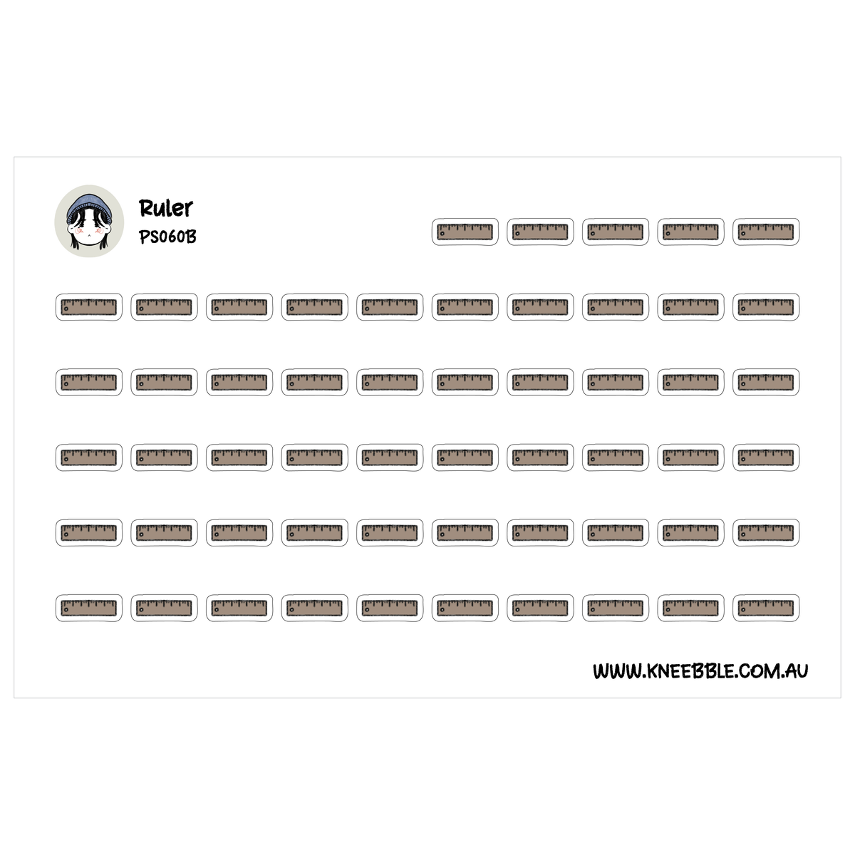 Lables With Ruler Ruler Measure Stickers – Cute Planner Decoration With Height Tracking ...