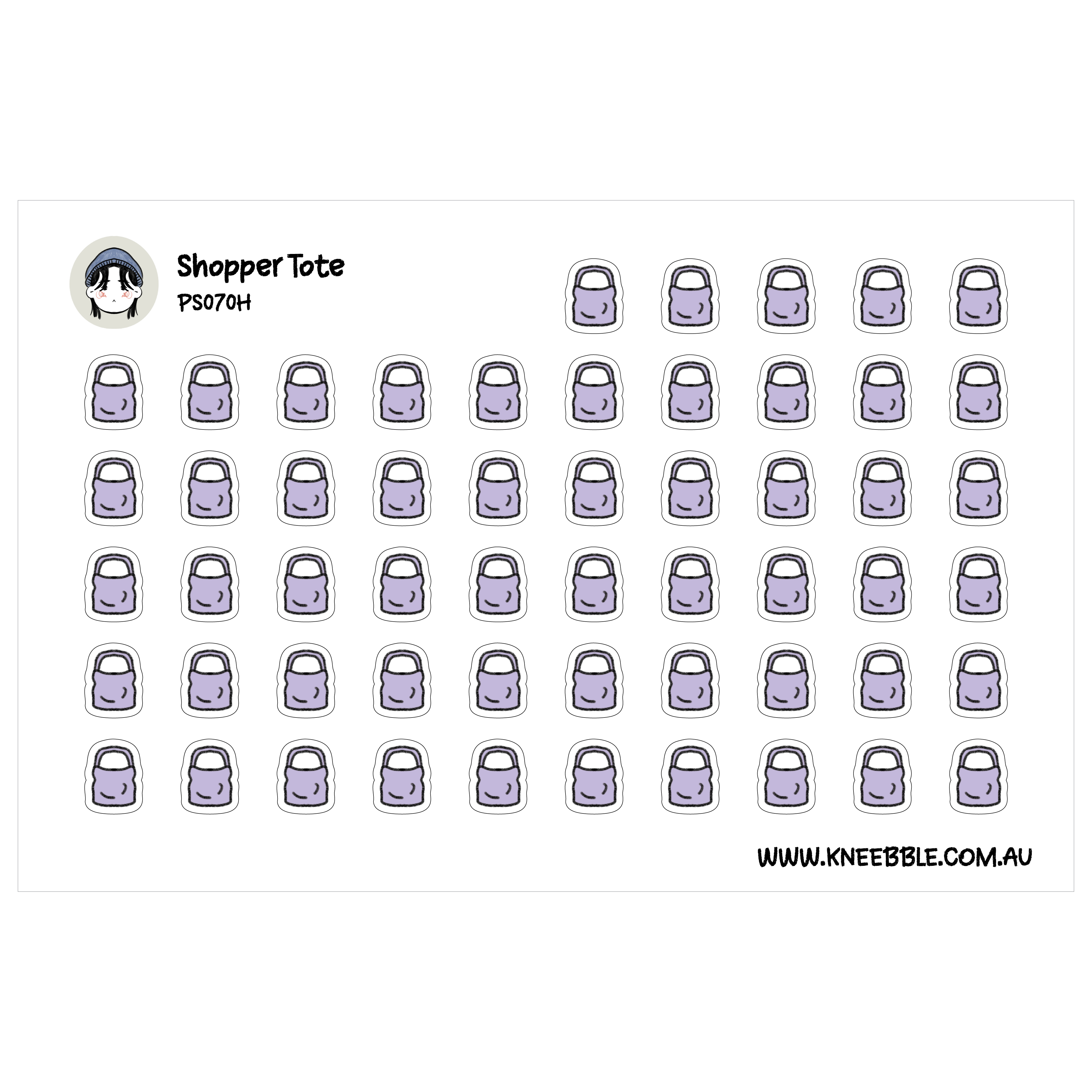 Shopper Bag Stickers – Planner Decoration & Grocery List Organizer ...