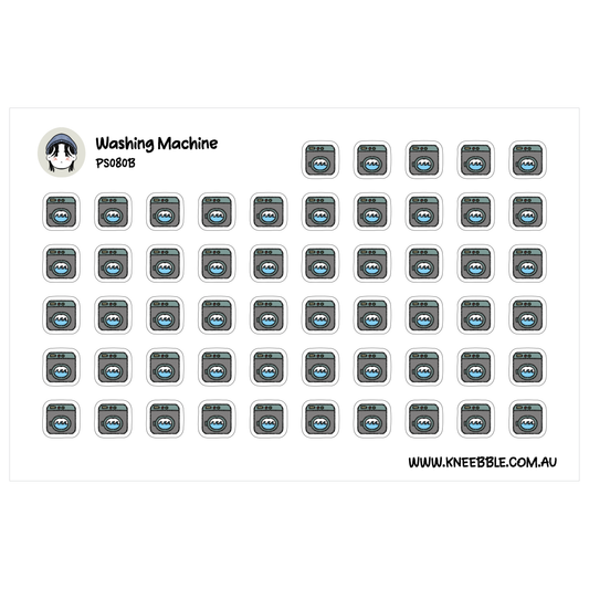 a grid of small icons or illustrations, each depicting a washing machine. The icons are arranged in a visually organized manner, with each row containing a specific number of icons. The image does not contain any text, and the icons are not described in detail.