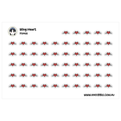 a grid of red heart-shaped stickers arranged in rows and columns.