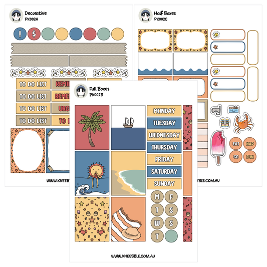 a variety of colorful and decorative elements, including icons, illustrations, and text, which appear to be part of a set of design elements or a collection of images.