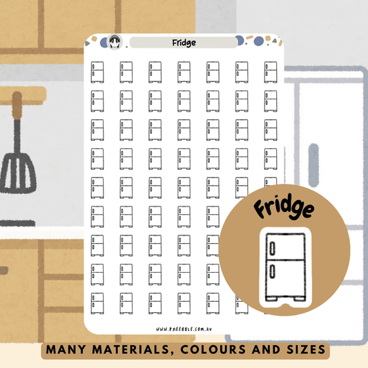 Fridge kitchen appliances planner stickers, great to keep track of food, meal preps and tidy up the house with these stickers.