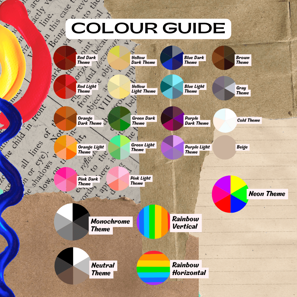 More colour options for checklist task planner sticker boxes, including rainbow and monochrome styles.