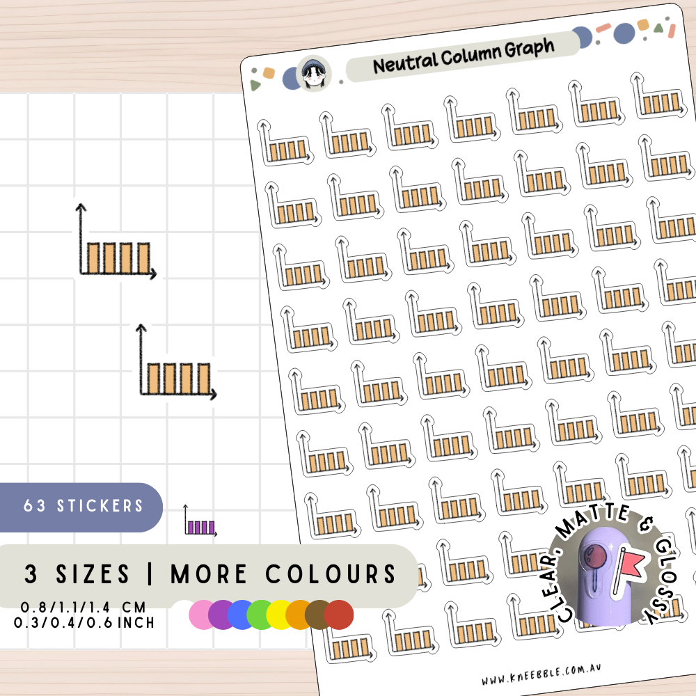 Neutral Graph Chart Planner Stickers – Kneebble