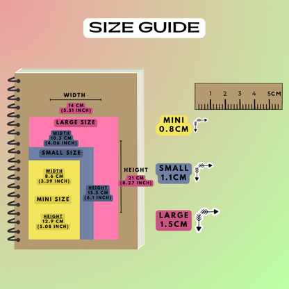 Arrow Border Planner Stickers