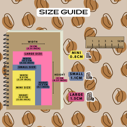 Coffee Beans Planner Stickers