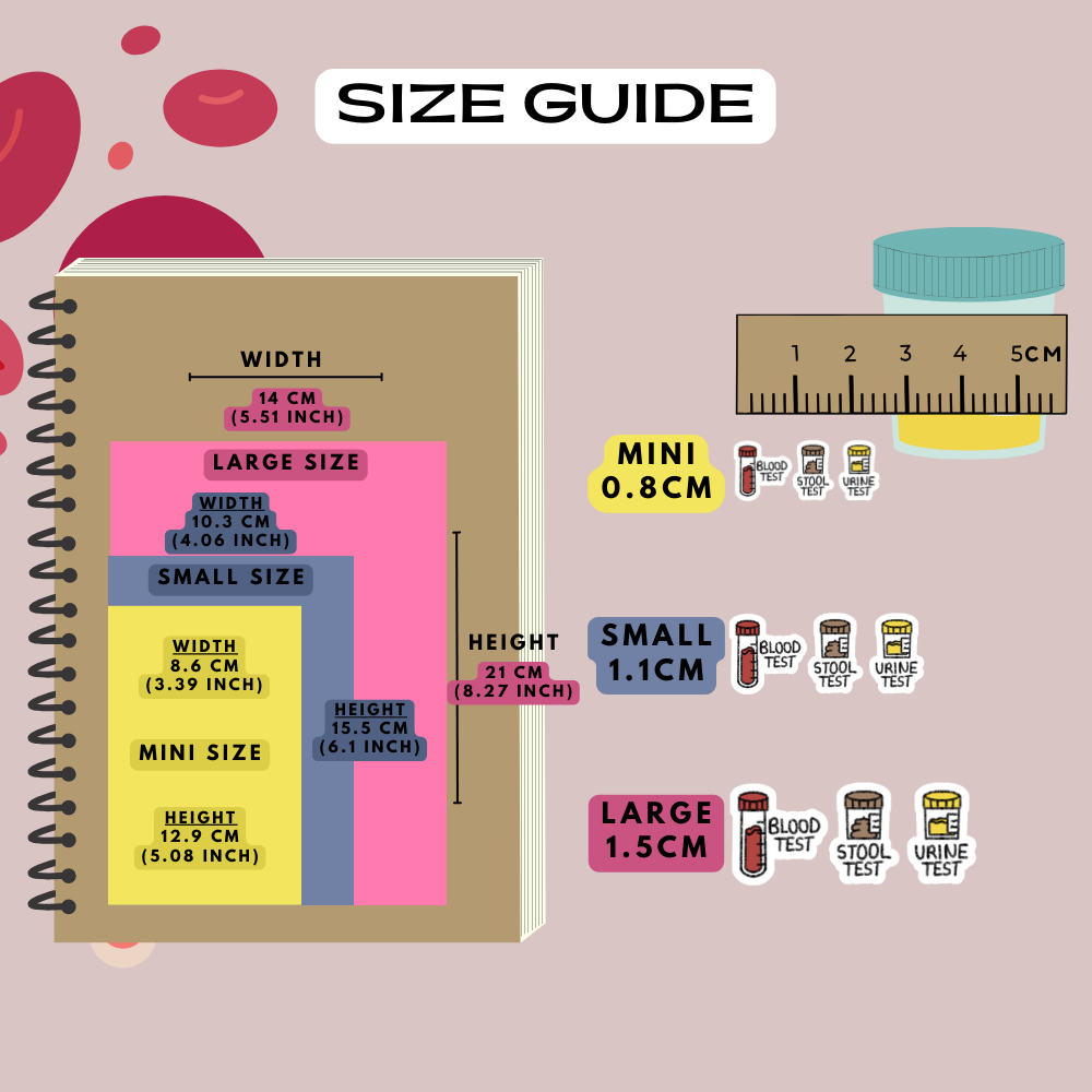 Lab Health Tests Planner Stickers