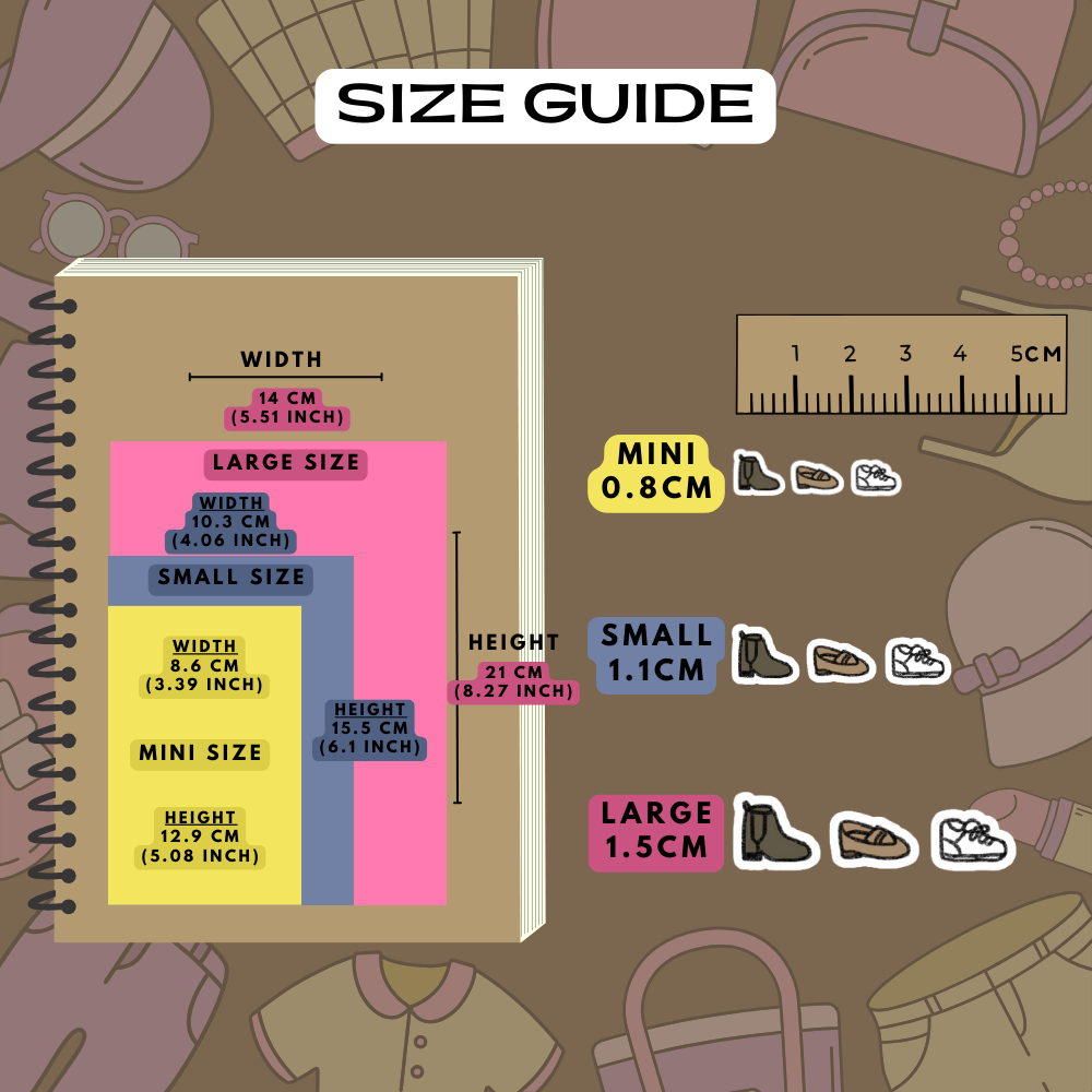 Footwear Shoes Planner Stickers