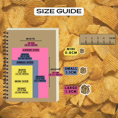 Wedges Chips Planner Stickers