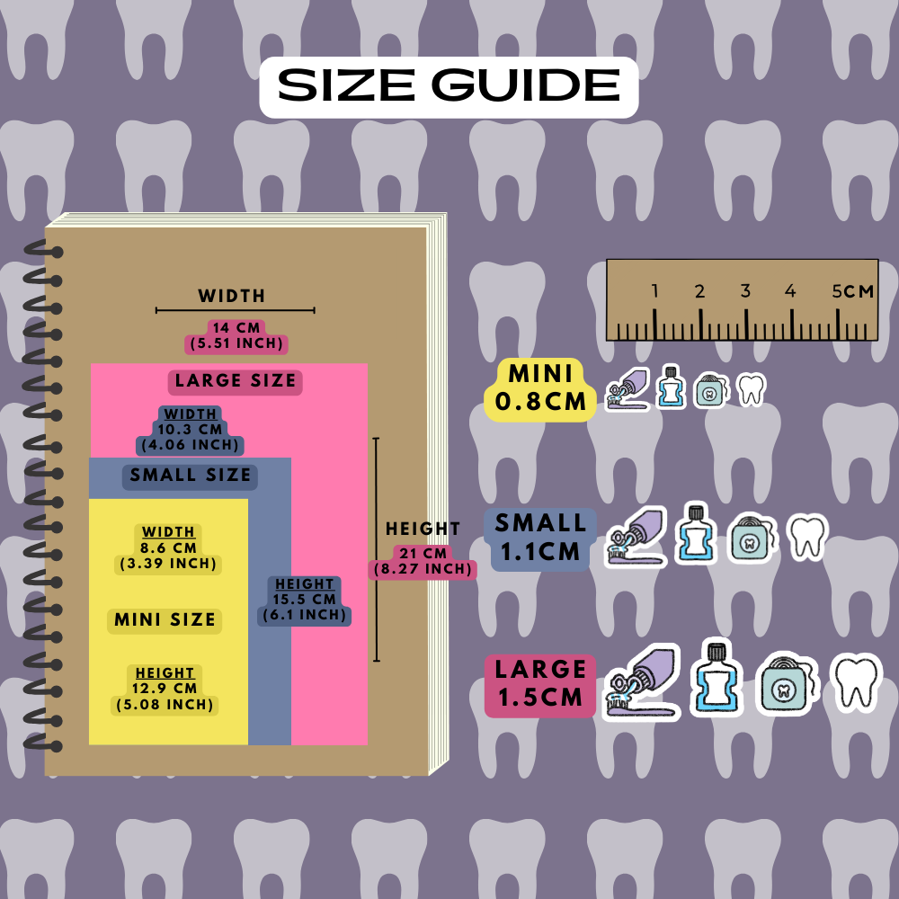 Dental Care Planner Stickers