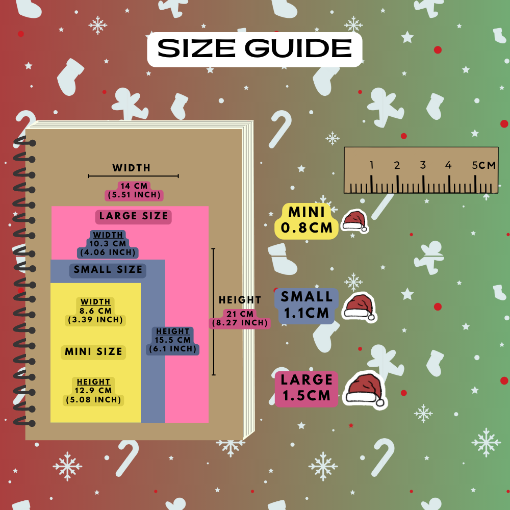 Santa Hat Planner Stickers