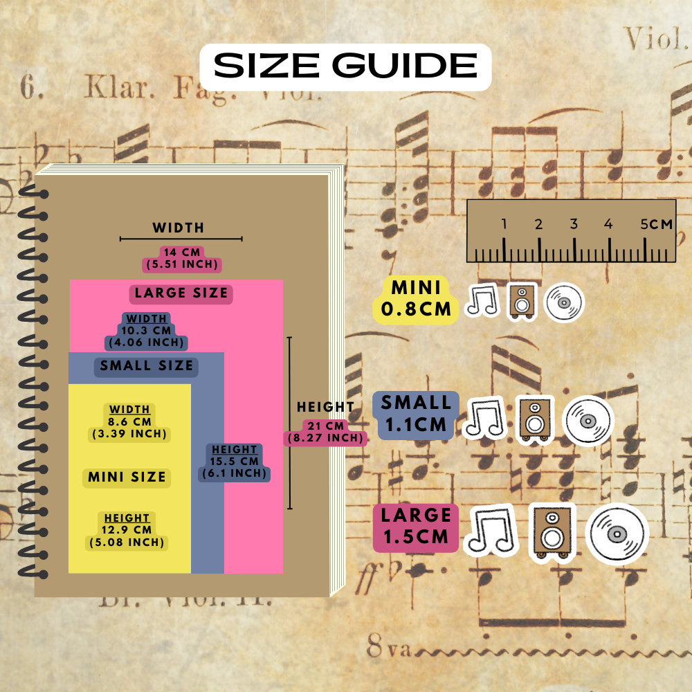 Music Planner Stickers