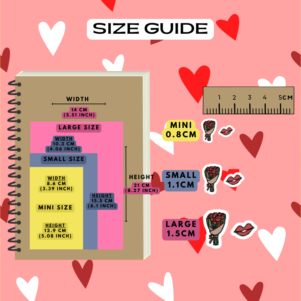 Valentine's Day Planner Stickers