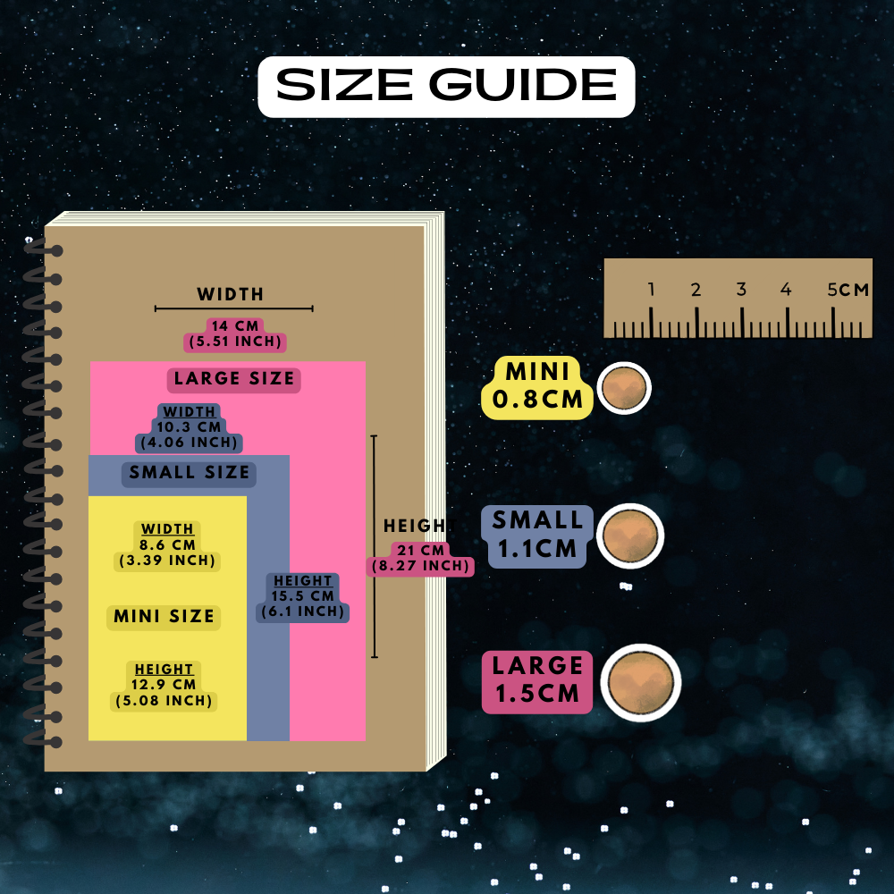 Mars Planet Planner Stickers