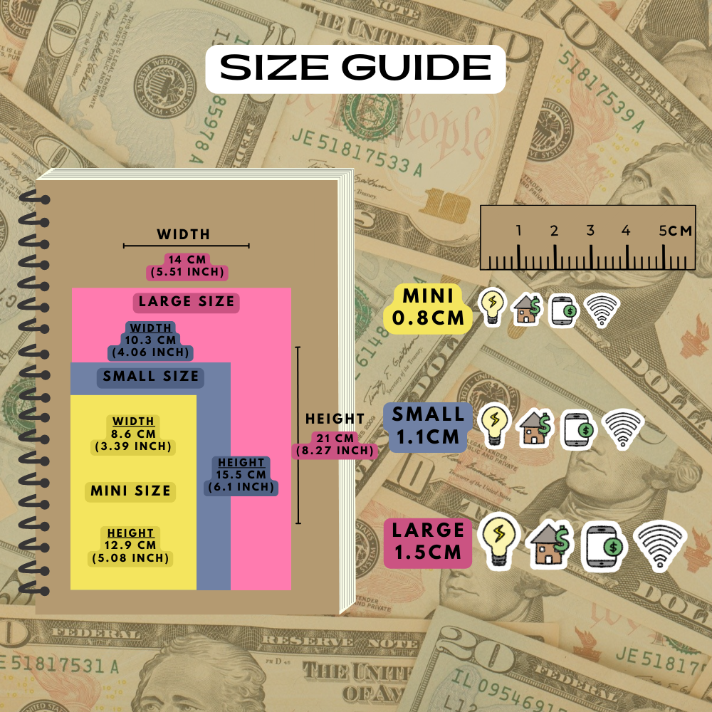 Utility Bills Planner Stickers