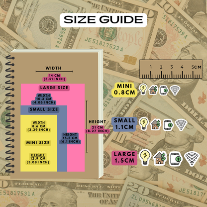 Utility Bills Planner Stickers