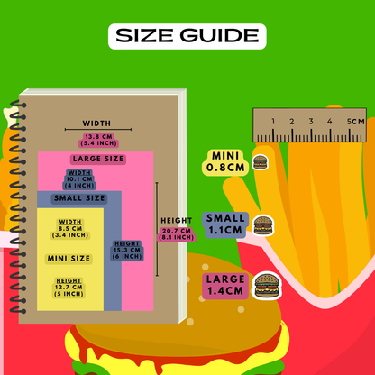 Burger Meal Fast Food Planner Stickers