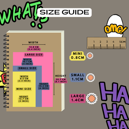 Blast Boom Action Bubble Planner Stickers