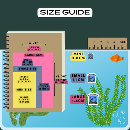 Fish Tank Aquarium Maintenance Planner Stickers
