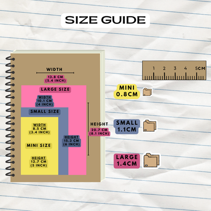 Folders File Organiser Planner Stickers