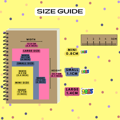 2025 Text Bubble Planner Stickers