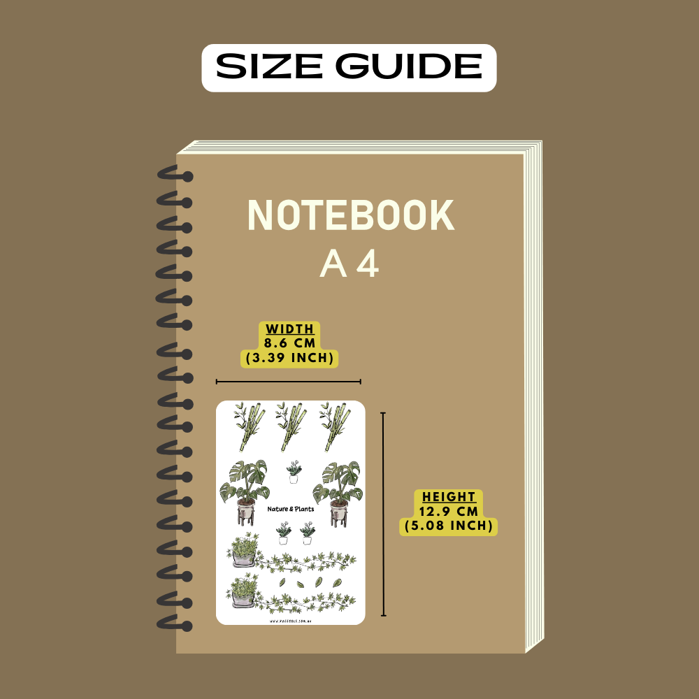 Nature And Plants Planner Sticker Sheet