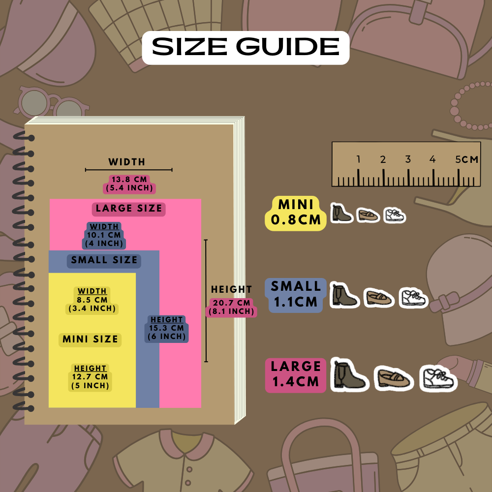 Footwear Shoes Planner Stickers