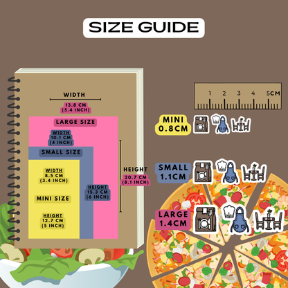 Meal Setting Tracker Planner Stickers