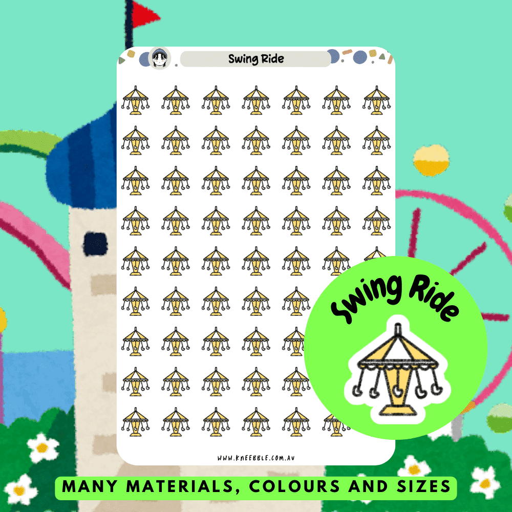 Swing Ride Attraction Planner Stickers – Kneebble