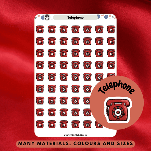 Add a vintage vibe to your planner or journal with these retro telephone stickers! Great for marking calls, check-ins, or just giving your spread a dose of nostalgia. Perfect for vintage lovers, retro aesthetic fans, and stationery addicts who love adding quirky, themed icons to their layouts.