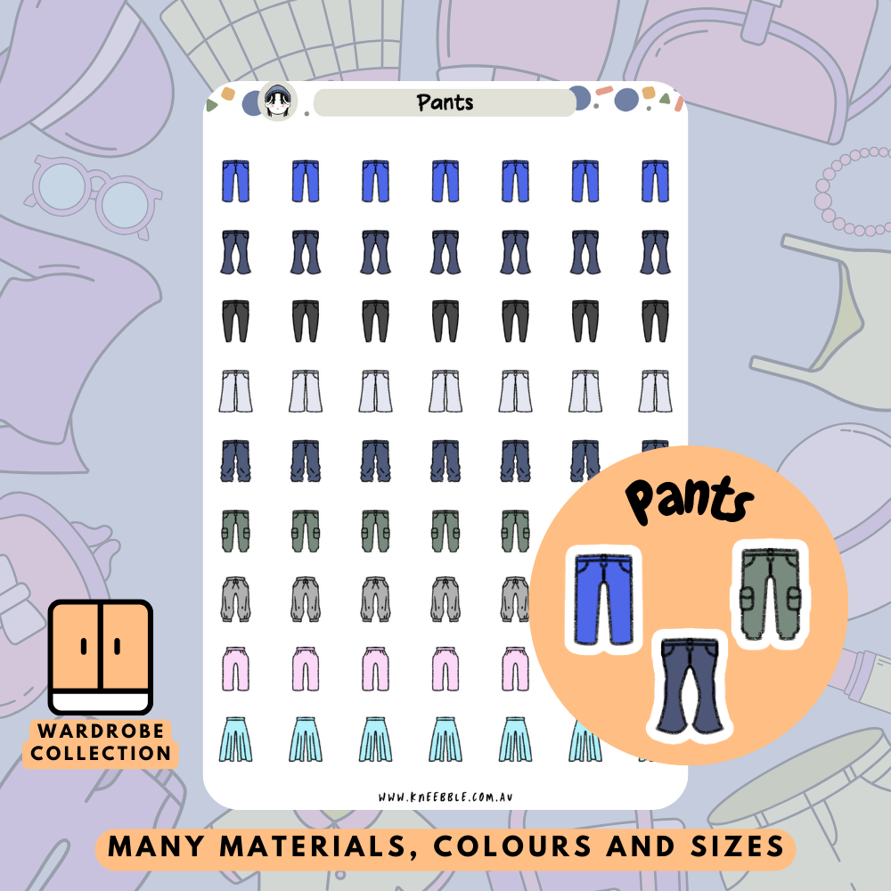 Pants Bottom Planner Stickers