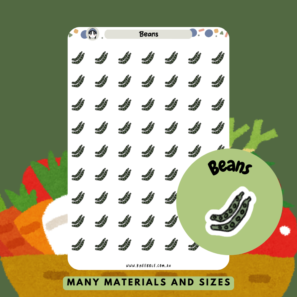 Green Beans Planner Stickers