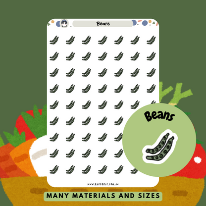 Green Beans Planner Stickers