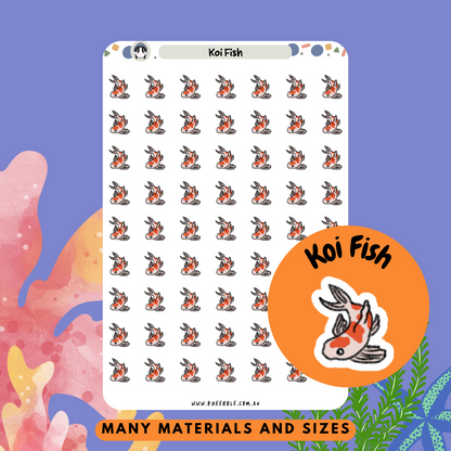 Koi Fish Planner Stickers