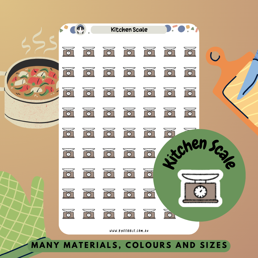 Kitchen Scale Planner Stickers