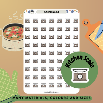 Kitchen Scale Planner Stickers