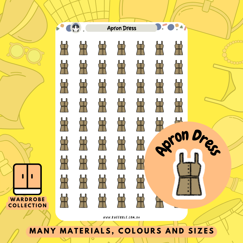 Apron Dress Planner Stickers