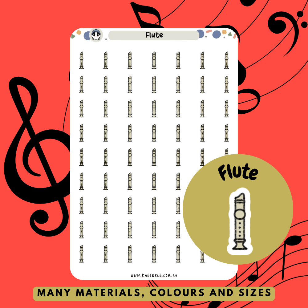 Flute Planner Stickers