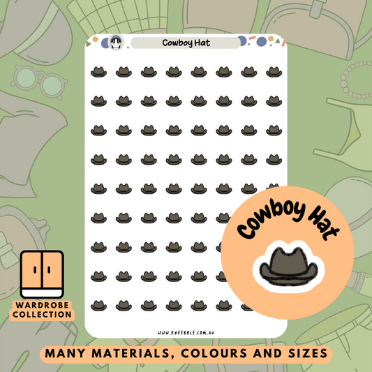 Cowboy Hat Planner Stickers