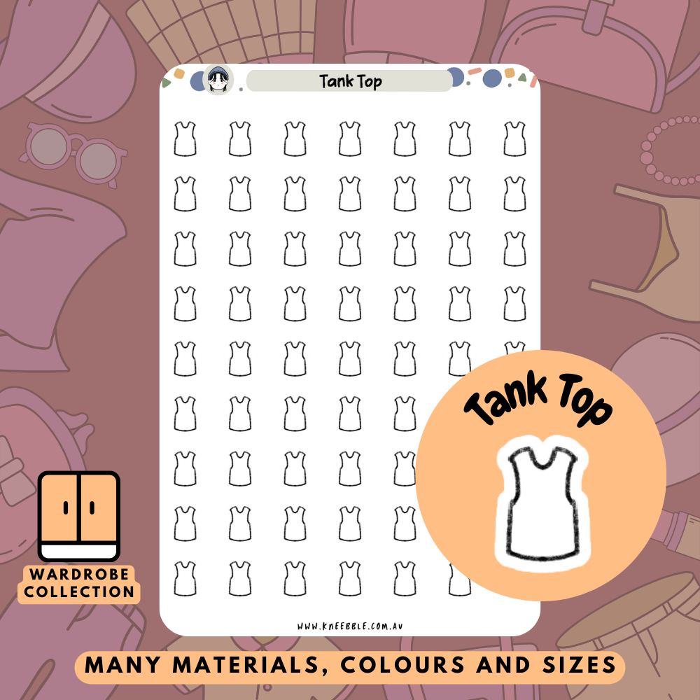 Tank Top Planner Stickers