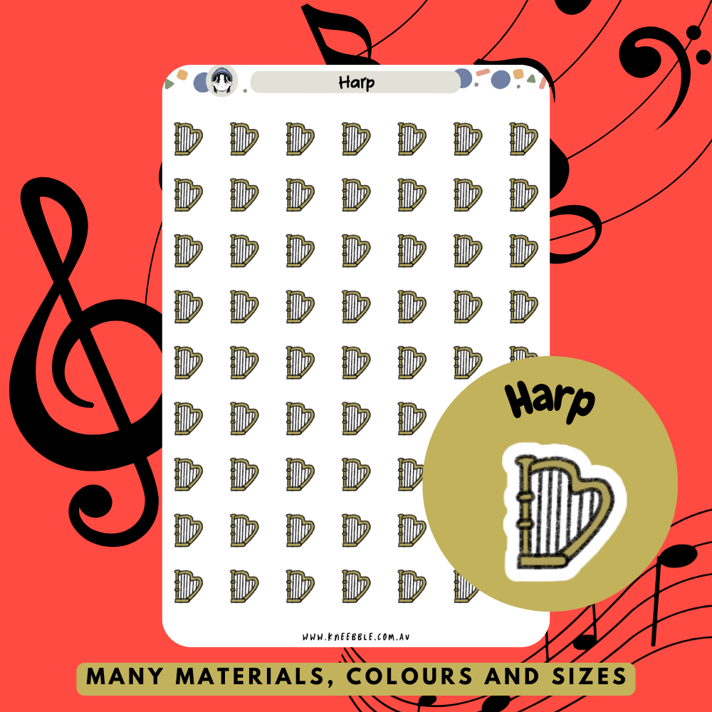 Harp Planner Stickers