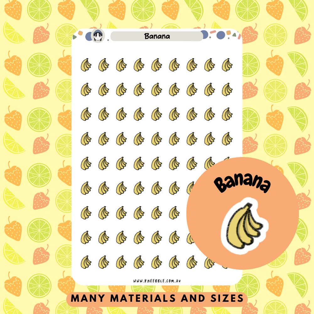 Banana Planner Stickers - Kneebble