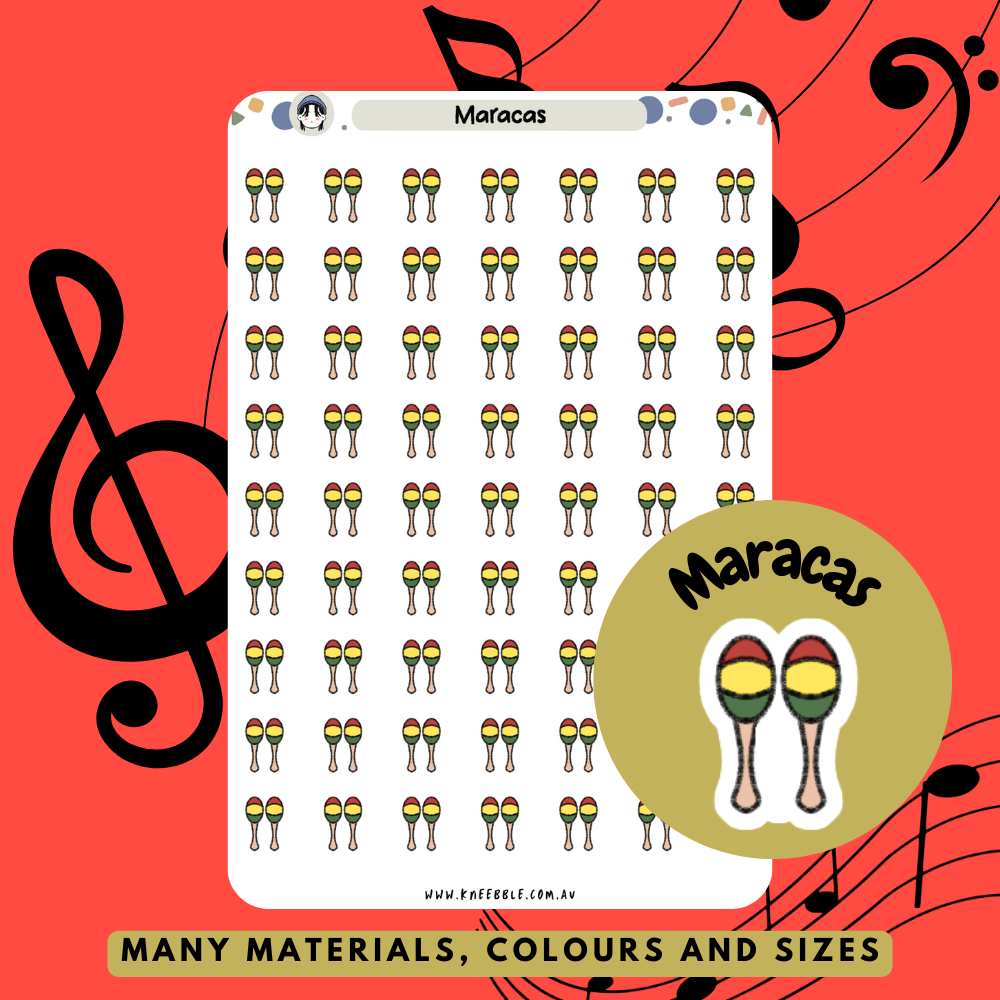 Maracas Planner Stickers