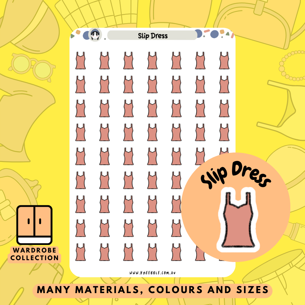 Slip Dress Planner Stickers