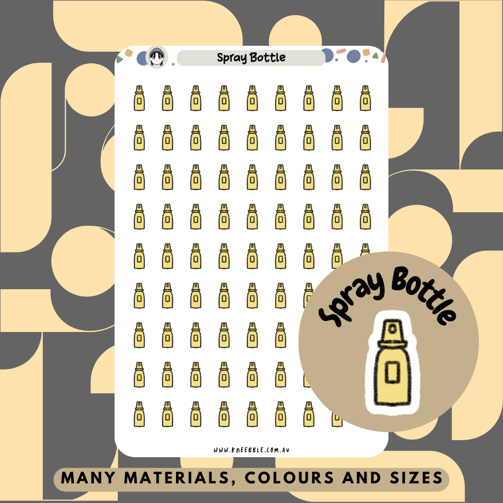 Spray Bottle Planner Stickers