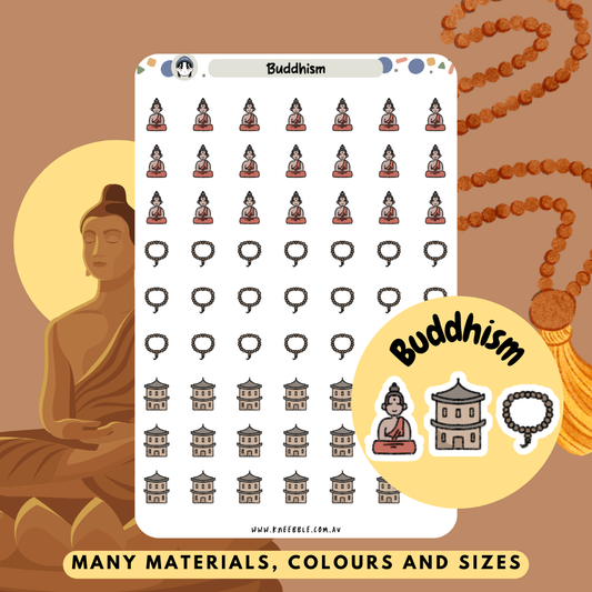 Buddhism Religion Planner Stickers