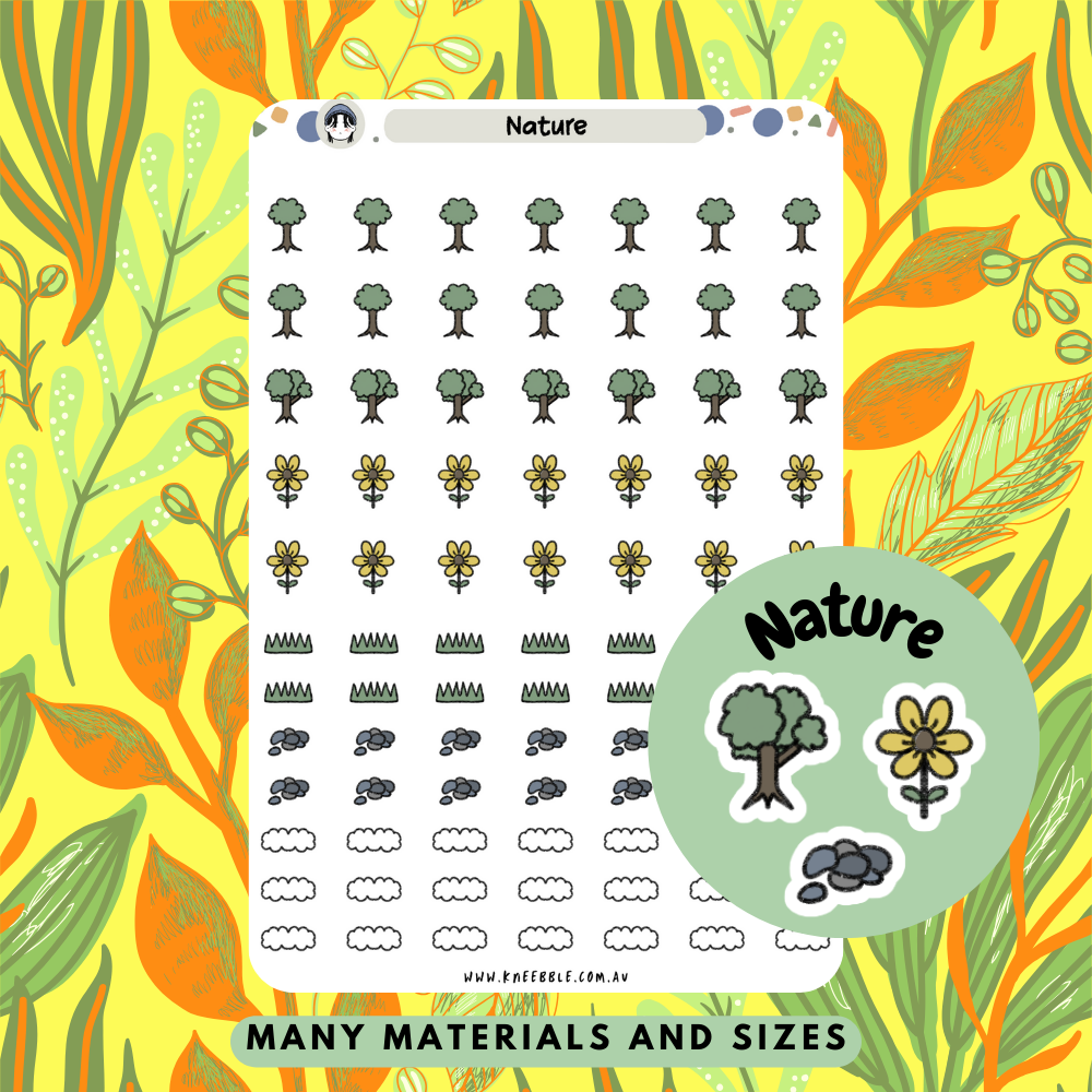 Nature Planner Stickers - Kneebble