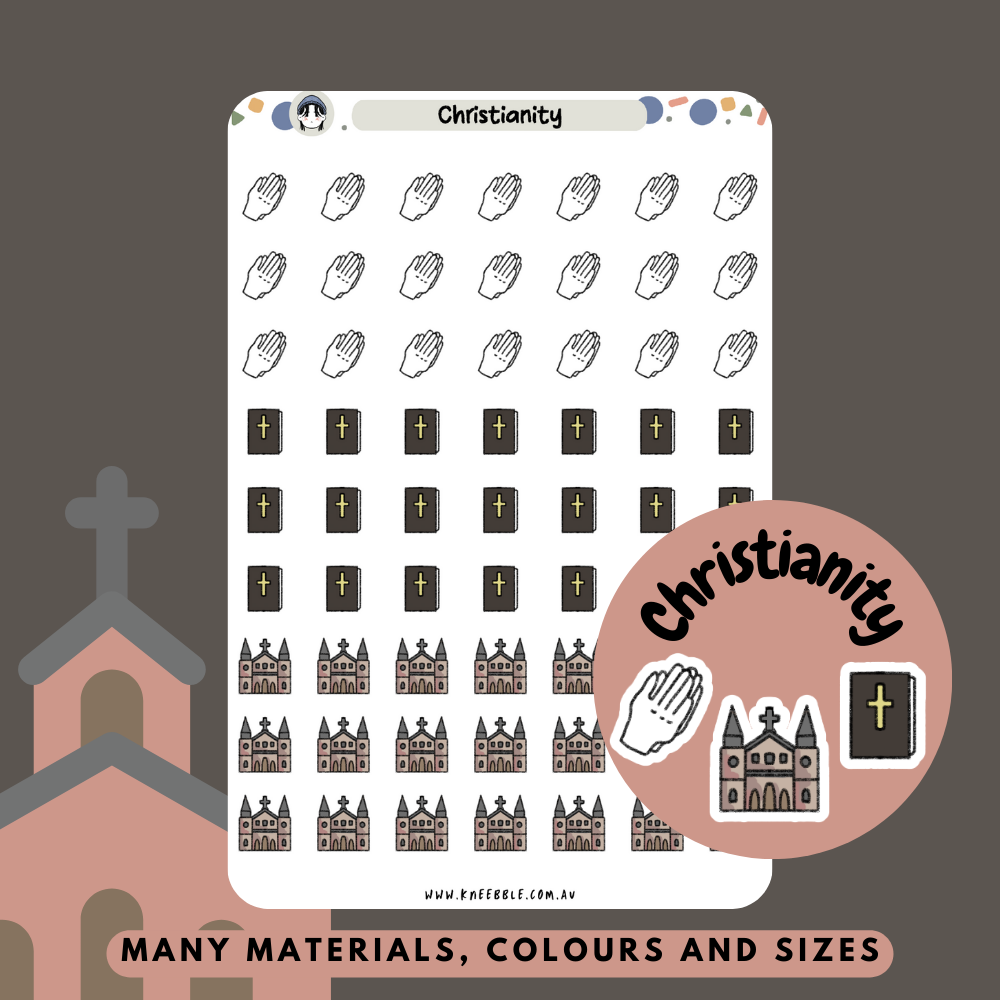 Christianity Religion Planner Stickers