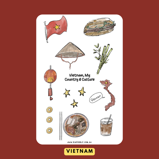 Vietnam Planner Sticker Sheet